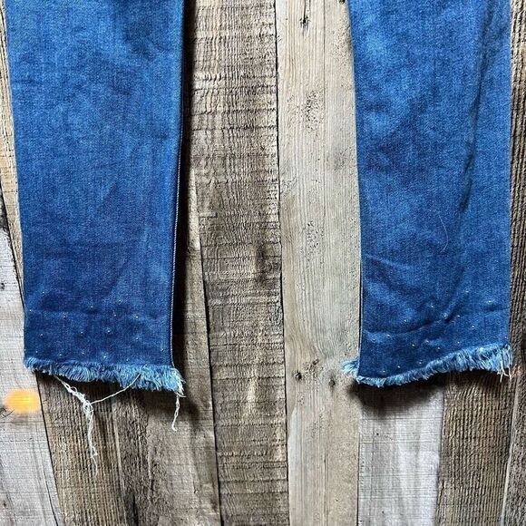 Driftwood Colette Embellished Raw Hem Skinny Jeans - Picture 5 of 7